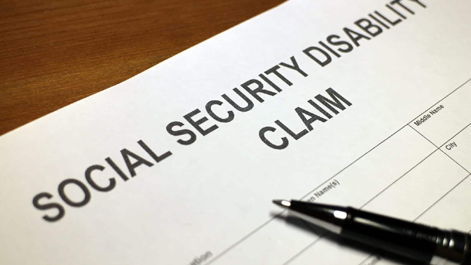 Social Security Disability Claim Form