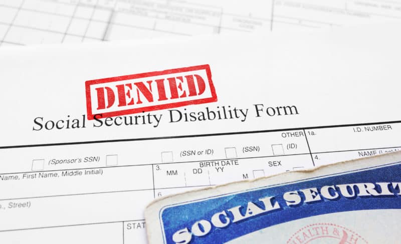 Denied Social Security disability application